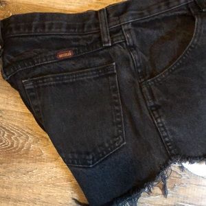 Rustler Black Denim Cutoff Shorts Sz 30